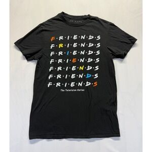 Friends The Television Series T Shirt Mens‎ Medium Black Graphic Print Cotton